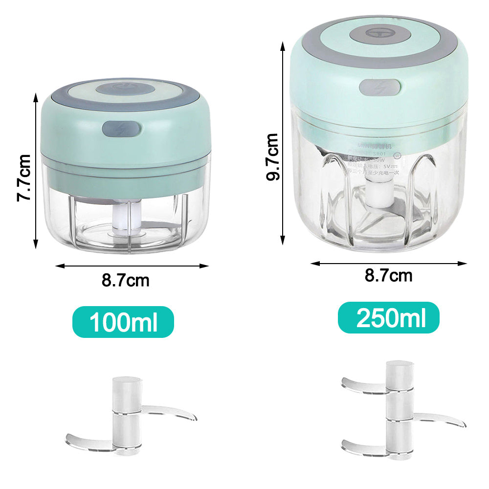 Mini Electric Garlic Chopper USB Charging Ginger Masher Machine Sturdy Durable Chili Vegetable Crusher Kitchen Tool - Image 3