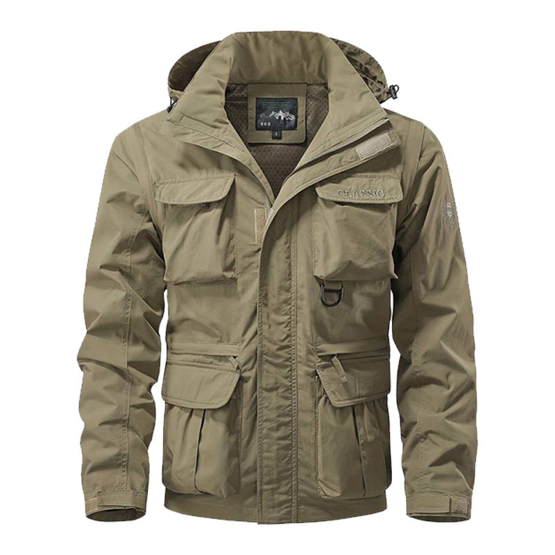 Outdoor Windproof Shell Loose Casual Multi-pocket Workwear Jacket - Image 2