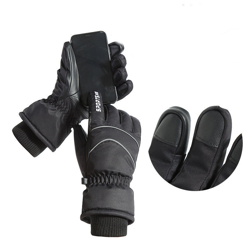 Outdoor Waterproof, Cold And Windproof Touch Screen Warm Gloves - Image 2