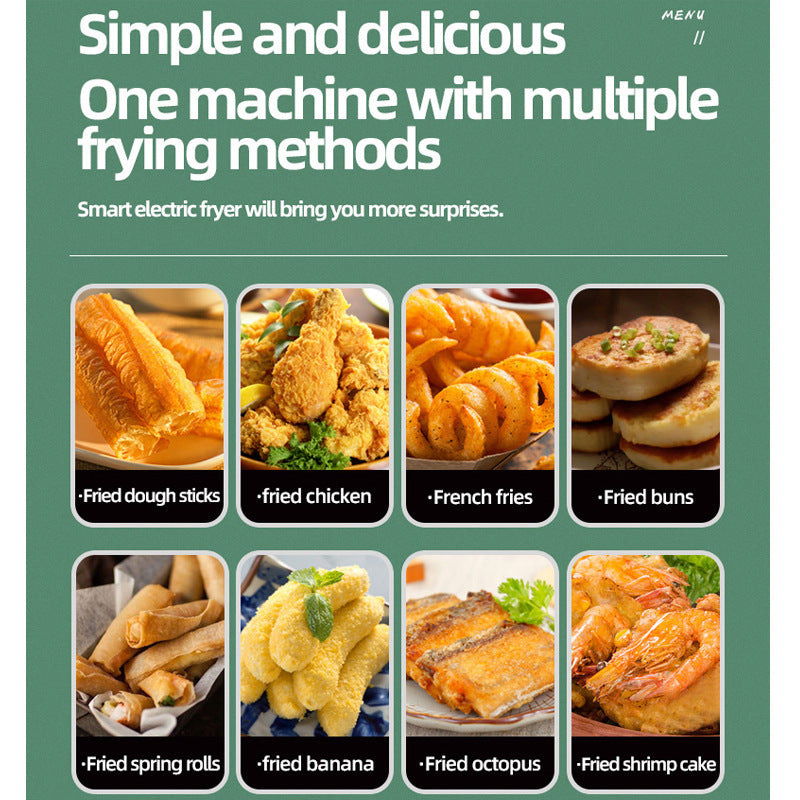 Visual Multifunctional Electric Air Fryer Skewer French Fries Machine - Image 5